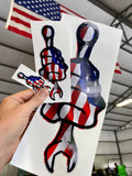 Busted Knuckle Logo Printed Decals
