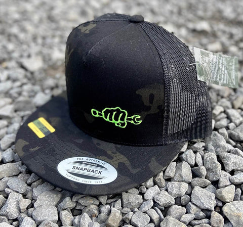 BK FLATBILL Snapback Hat - Busted Knuckle Gear