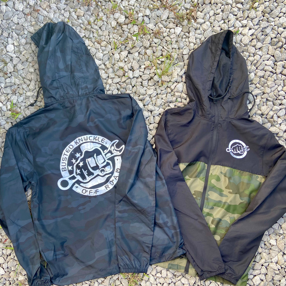 BK Camo Lightweight Windbreaker | Busted Knuckle Gear