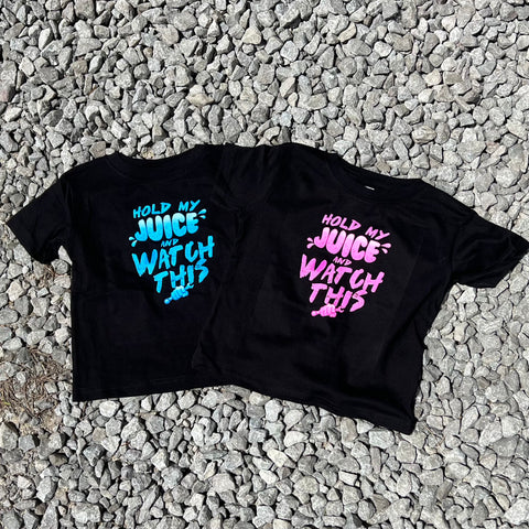 hold my gear Hold My Juice Onesies and Tees