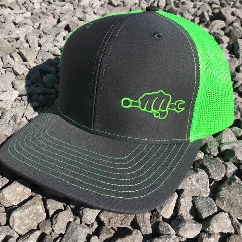 Neon BK Snapback Trucker Hats - Busted Knuckle Gear